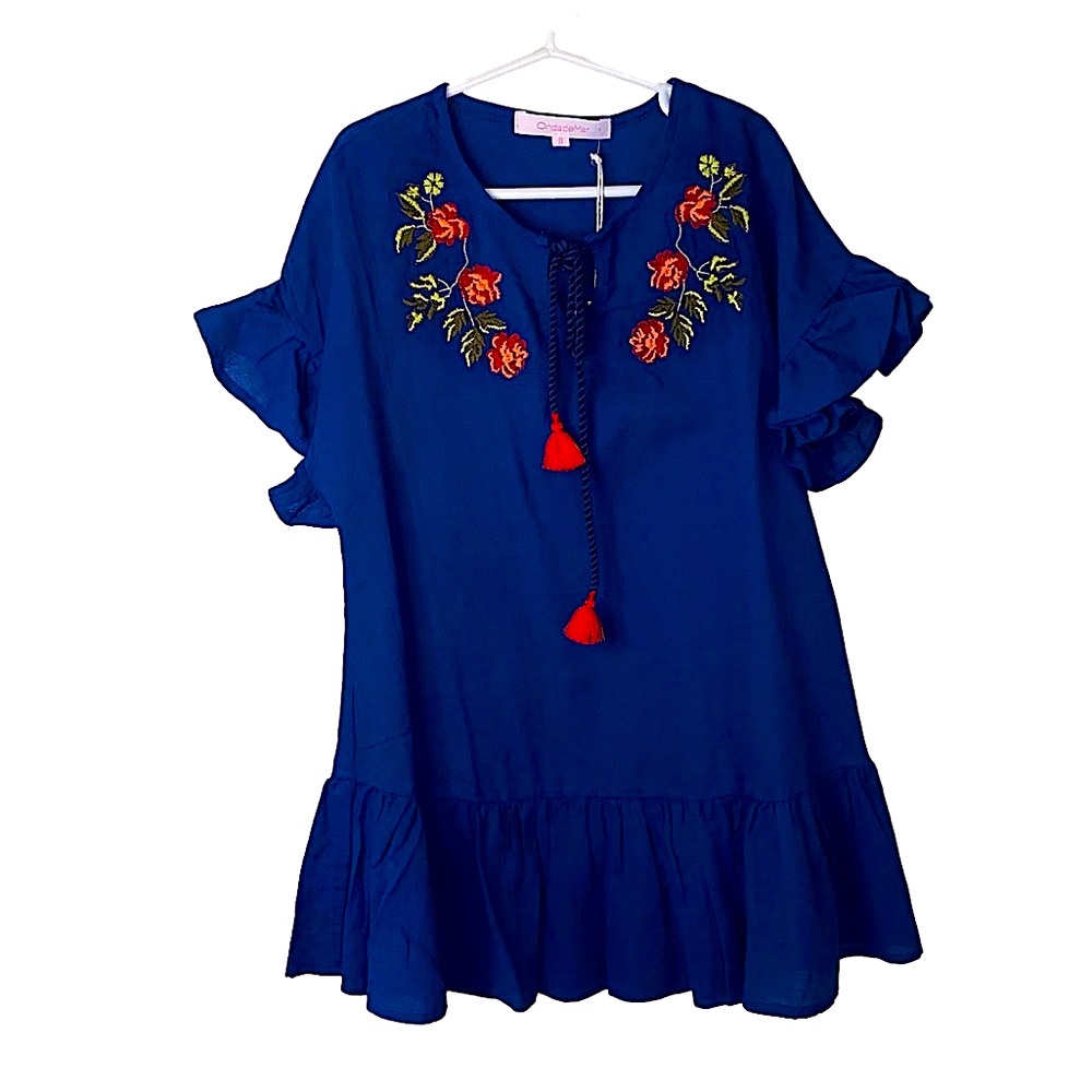 Linen Summer Dress Girls' Size 8 Medium by OndadeMar
